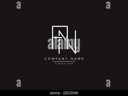AN logo design vector illustration template. Stock Vector