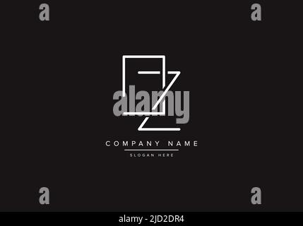DZ logo design vector illustration template. Stock Vector