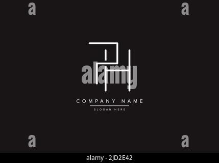 PH logo design vector illustration template. Stock Vector