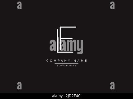 LF logo design vector illustration template. Stock Vector