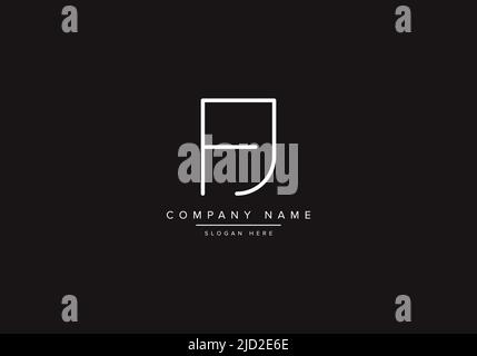 FJ logo design vector illustration template. Stock Vector