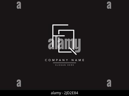 FQ logo design vector illustration template. Stock Vector