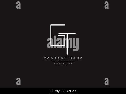 GT logo design vector illustration template. Stock Vector