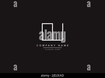 OU logo design vector illustration template. Stock Vector