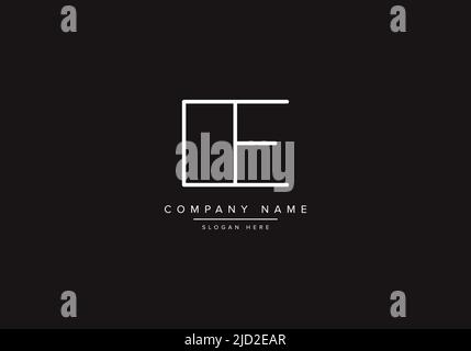 OE logo design vector illustration template. Stock Vector