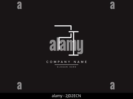 PI logo design vector illustration template. Stock Vector
