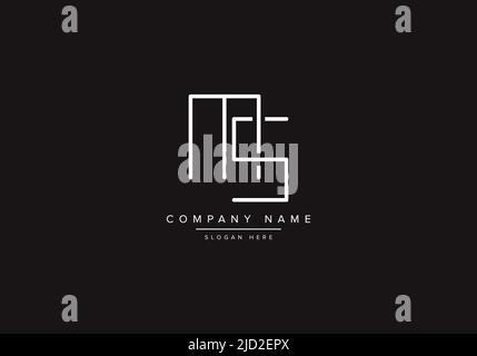 MS logo design vector illustration template. Stock Vector