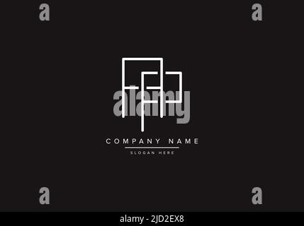 PP logo design vector illustration template. Stock Vector