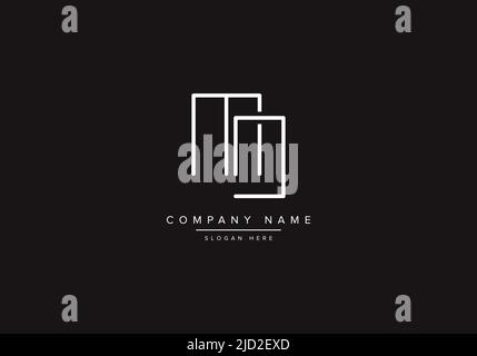 MD logo design vector illustration template. Stock Vector