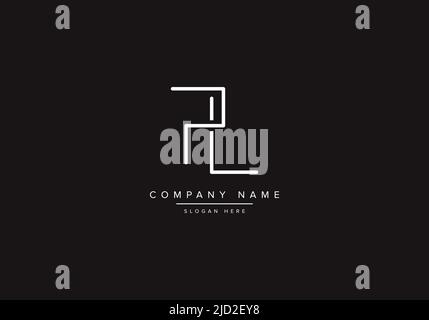 PL logo design vector illustration template. Stock Vector