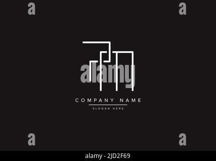 PM logo design vector illustration template. Stock Vector