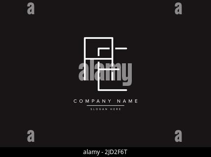 AE logo design vector illustration template. Stock Vector