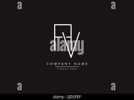 AV logo design vector illustration template. Stock Vector