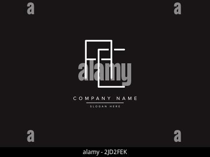 AC logo design vector illustration template. Stock Vector