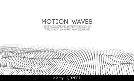 Abstract digital wave white background vector. Abstract futuristic geometric background. 3d illustration vector. Stock Vector