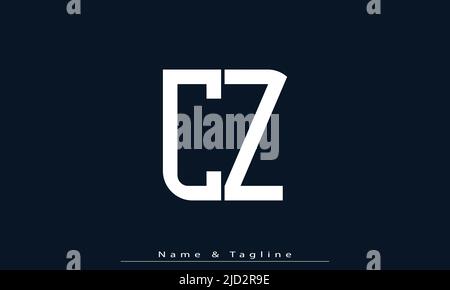 Alphabet letters Initials Monogram logo CZ , ZC Stock Vector