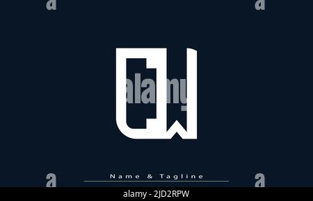 Alphabet letters Initials Monogram logo CW , WC Stock Vector
