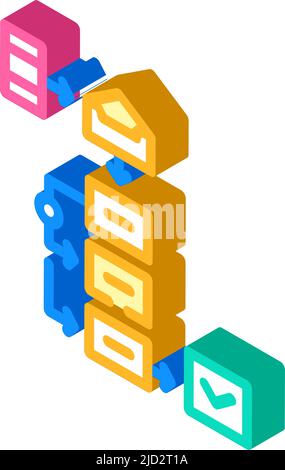 campaign production deployment icon color illustration Stock Vector ...