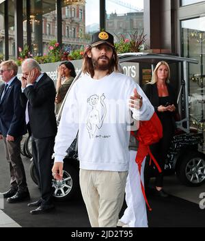 Jared Leto at the Brilliant Minds conference at Grand Hotel in Stockholm, Sweden, June 16, 2022. Photo: Lars Hoglund / TT / code 2844 Stock Photo