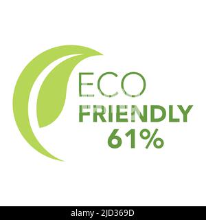 Eco friendly with background leaf icon and logo. Stock Vector