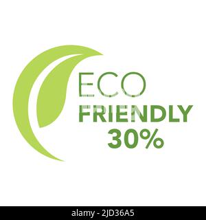 Eco friendly with background leaf icon and logo. Stock Vector