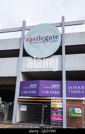 Stockton on Tees, UK. 17th June 2022. Stockton Council are planning on knocking down half their High Street, including the Castlegate Centre and Swallow Hotel and replacing it with a Riverside park to open up the riverside area for leisure and recreation. David Dixon/Alamy Stock Photo