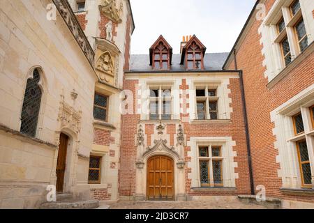 The Château du Clos Lucé, formerly called Manoir du Cloux, is a large château located in the center of Amboise, in the department of Indre-et-Loire, i Stock Photo