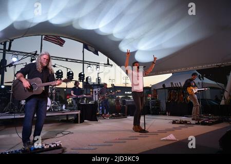 June 15, 2022, Virginia Beach, Virginia, USA: Beach events brings CARBON LEAF to the 17th street stage in Virginia Beach, Virginia on 15 June 2022. Photo Â© Jeff Moore (Credit Image: © Jeff Moore/ZUMA Press Wire) Stock Photo