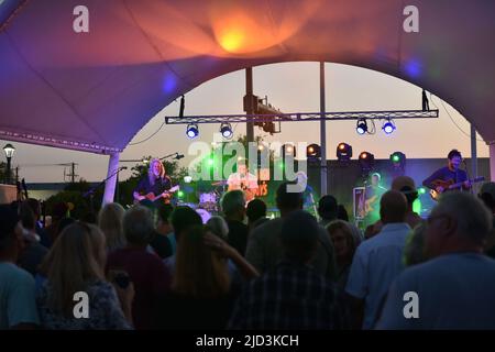 June 15, 2022, Virginia Beach, Virginia, USA: Beach events brings CARBON LEAF to the 17th street stage in Virginia Beach, Virginia on 15 June 2022. Photo Â© Jeff Moore (Credit Image: © Jeff Moore/ZUMA Press Wire) Stock Photo