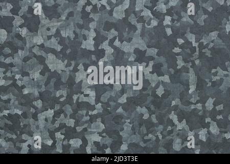 Abstract background and texture of galvanized metal, camouflage Stock Photo