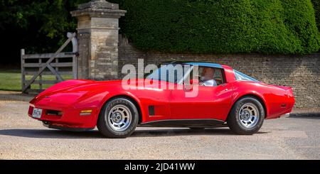 1981 Red Chevrolet Corvette Stock Photo - Alamy