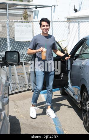 Abraham Rodriguez Jacqueline Scislowski seen in at Emerald Knights Comics and Games in Los Angeles, California Featuring: Abraham Rodriguez Where: Los Angeles, California, United States When: 14 Aug 2021 Credit: Guillermo Proano/WENN Stock Photo