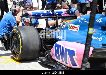 Alpine Rear wing, technical detail, during the Chinese GP, Formula 1 ...