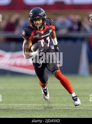 Ottawa, Canada. 17 Jun 2022  Devonte Williams (31 -- Ottawa Redblacks) in a regular season Canadian Football League (CFL) game between the Winnipeg Blue Bombers and the Ottawa Redblacks. Credit: Sean Burges/Alamy Live News Stock Photo