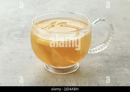 Yuzu Tea, Warm Tea Made from Orange Marmalade, Sugar or Honey, Populer Refreshment during Winter in Japan and Korea Stock Photo