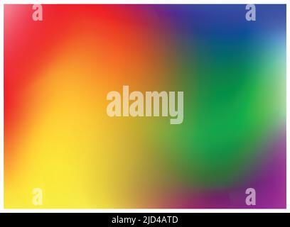 LGBT Flag Colors, Smooth mesh blurred background. multi-color gradient pattern Stock Vector