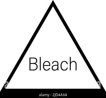 Bleach symbol. Chlorine and oxygen bleache available. Editable vector. Stock Vector