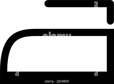 Simple iron icon. Cleaning clothes. Editable vector. Stock Vector
