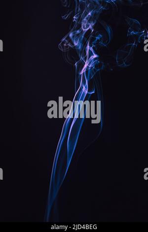 abstract smoke, on a black background Stock Photo