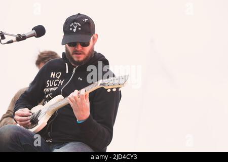 Justin Vernon known as Bon Iver of Big Red Machine Band performs live on  stage at Hafen Festival in Copenhagen. (Photo by Valeria Magri / SOPA  Images/Sipa USA Stock Photo - Alamy