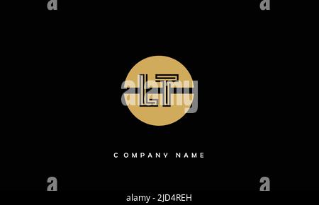 LT, TL Alphabets Letters Logo Monogram Stock Vector