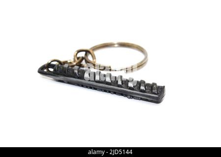 A picture of key chain with selective focus Stock Photo