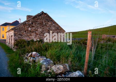 Stone cottage in Doolin, Ireland. Stock Photo