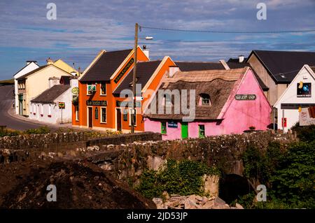 Fisher Street in Doolin, Ireland. Stock Photo