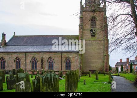 St Mary the Virgin and St Chad church Brewood Staffordshire Stock Photo