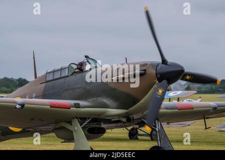 London, UK. 18th June, 2022. The Duxford Summer Air Show at the Imperial War Museum (IWM) Duxford. Credit: Guy Bell/Alamy Live News Stock Photo