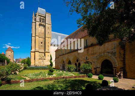 The Abbey of Saint-Martin. Massay monastery, Massay is a commune in the Cher department in the Centre-Val de Loire region of France. The Benedictine a Stock Photo