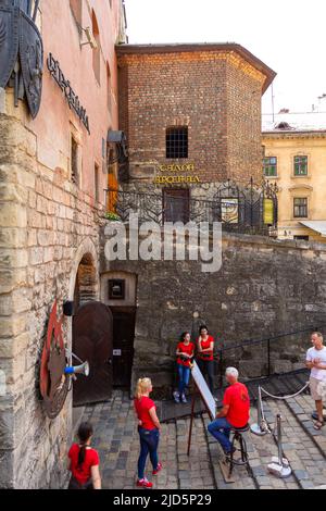 Lviv, Ukraine - 09 June 2018: The City Arsenal, the oldest of three historic arsenal buildings in Lviv. Stock Photo