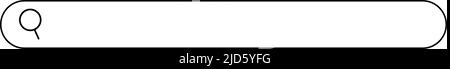 A search box with a wide width. Internet search box. Copy space. Editable vector. Stock Vector
