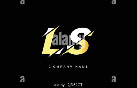 LS, SL Alphabets Letters Logo Monogram Stock Vector